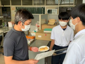 食味試験とアンケートの依頼